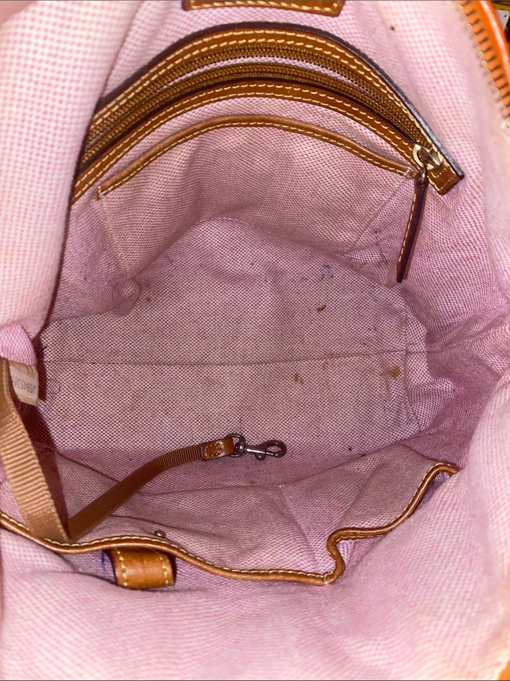 Dooney & Bourke Dillen Double Pocket Satchel Crossbody Shoulder Handbag - Picture 14 of 15